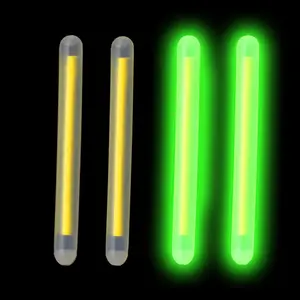 Fishing Lure Glow Stick with Sleeve Cork Tube 1，1.5，2，3 Inch,Fluorescence Lighted up Bells, Catfish Bobber ， Underwater Deep Drop Light on Line Attractants for Baits and Weight Sabiki Rigs