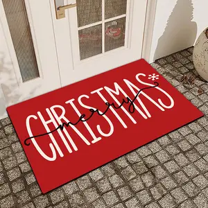 1 Pc Christmas Tree Diatom Mud Anti Slip And Water Absorbing Entrance Door Mat Indoor And Outdoor Door Mat Kitchen Dining Room Bathroom Bedroom Decoration Holiday Home Decor