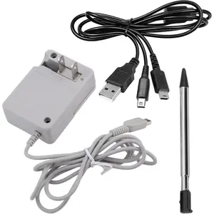 Charger & Stylus Pen & 2-in-1 Short , 100-240V AC Wall Adapter  Charger for 3DS/3DSXL/ 3DS/ 3Dsll/2DS/Dsi/DSix Lite