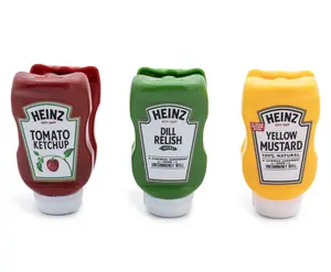 Heinz Bottle Chip Clips Picnic Pack | Set of 3 | Ketchup, Mustard, Relish Heinz Bottle Chip Clips Picnic Pack | Set of 3 | Ketchup, Mustard, Relish