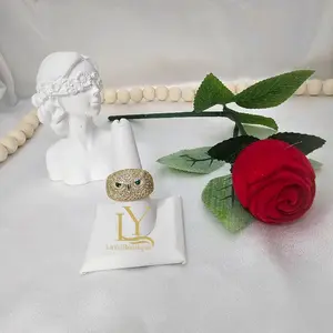 LaYaiBoutique #2004 owl ring, 14k gold plated, high quality