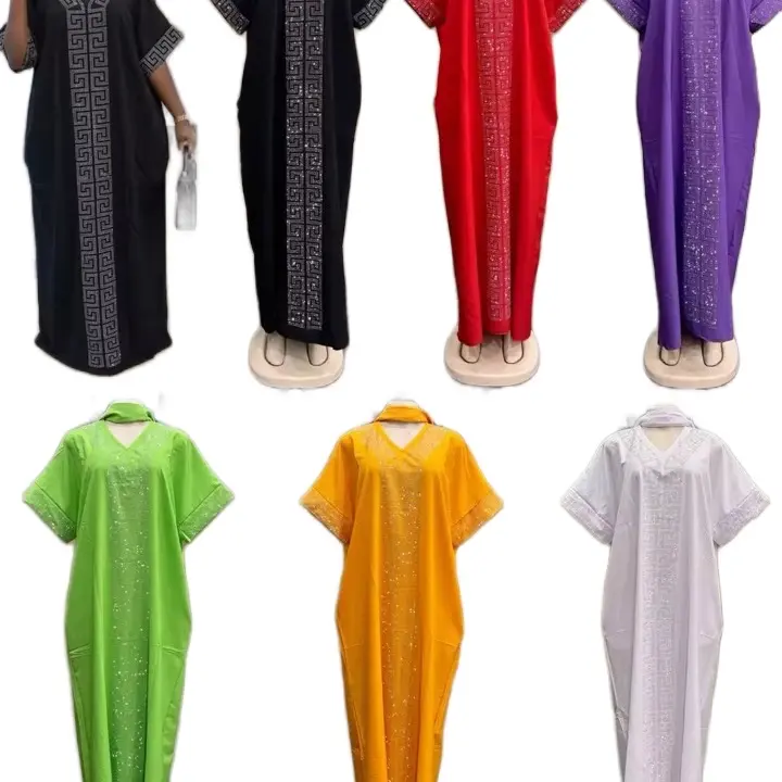 New Kaftan Ankara Dress Boubou - Vibrant Colors & Elegant Design for Women