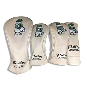 Vintage-Inspired Golf Head Covers, Weather-Resistant Hybrid Design, Perfect Gift for Weekend Golfers & Outdoor Enthusiasts, Golf Accessories