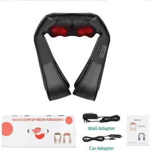 Electric 3D Kneading Massage Pillow, Nekteck Style Shiatsu Massager, Heated Deep Tissue Relief for Neck, Back, Shoulder, Legs, Indoor & Outdoor Use