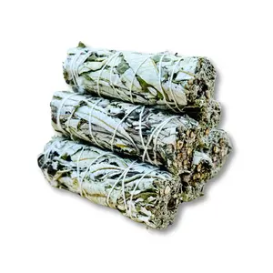 Yerba Santa Sage (6 Pack) - Smudging Set with 4 Inch Bundles - Spiritual Grounding Intention Plants Scented Fragrance Aroma