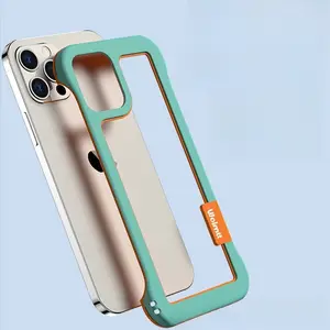 Popular Frameless Heat Dissipation Breathable Ip16 Phone Case IP13 14 12 Men and Women 15Promax Soft Hollow Backboard Protection Screen Protector