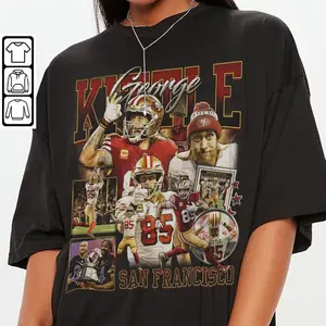 George Kittle Football Shirt Unisex, Football 90s Vintage Graphic Tee, Gift for Fans