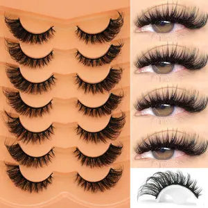 Sturdy False Eyelashes, Elegant 3D Plush Cat Eye Design, Easy to Wear and Remove, Perfect for Beginners, Enhances Eyes, Suitable for Any Occasion