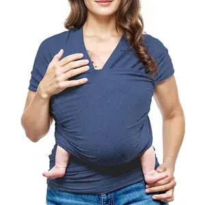 Solid Color Baby Carrier, Breathable Carrier, Multifunctional Front Holding Type Baby Carrier, Portable Simple Baby Carrier for Outdoor Travel