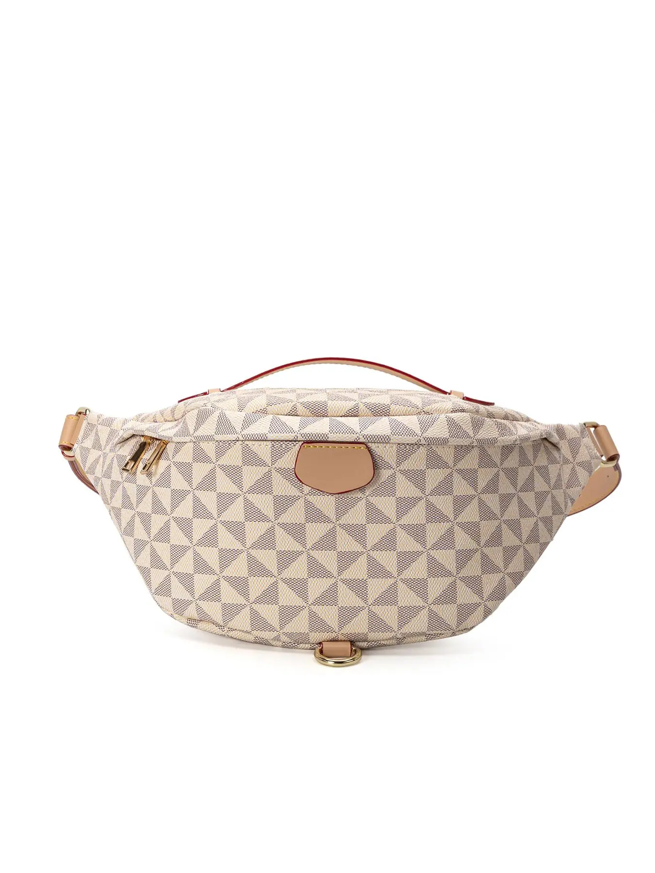 Fashionable Geometric Pattern Fanny Pack, Casual Large Capacity Sling Bag with Adjustable Strap for Daily Used, Trendy All-match Sling Bag, Waist Bag, Casual Bum Bag, Zipper Bum Bag, Bumbag