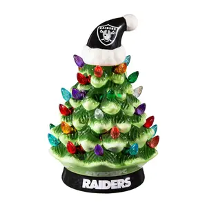 Evergreen NFL 8" LED Ceramic Christmas Tree