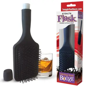 Hair Brush Flask 6oz - Discreet Alcohol Travel Flask for Women and Men | Great for Cruises, Clubs, Sporting Events, Concerts, Pools & Beach