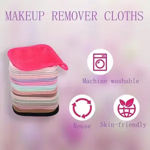 7pcs Reusable Soft Makeup Remover Cloths, Suitable for All Skin Types, Face Cleansing Tools, Ideal for Daily Use