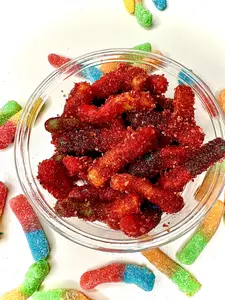 hibiscus/jamica chmaoy sour worms hibiscus/jamica chmaoy sour worms