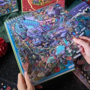 Creative Puzzle Stickers DIY Decorative Stickers for Crafting 6 Different Big Versions Holiday Gifts Ideal for Scrapbooking and Crafting Projects