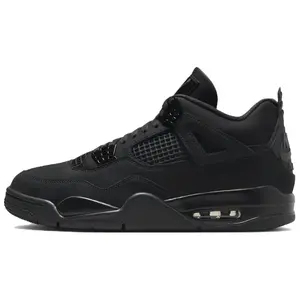 Jordan Air Jordan 4 "Black Cat" Mid-Top Retro Basketball Sneakers for Men and Women Trending Shoes, House White Official Shoes to Get / Maison Mihara Verifiable, with credentials and supporting global authentication