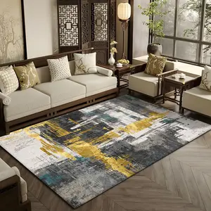 Abstract Pattern Floor Mat, 1 Count Non-slip Washable Floor Carpet, Decorative Area Rug for Home Living Room Bedroom Hotel Dormitory