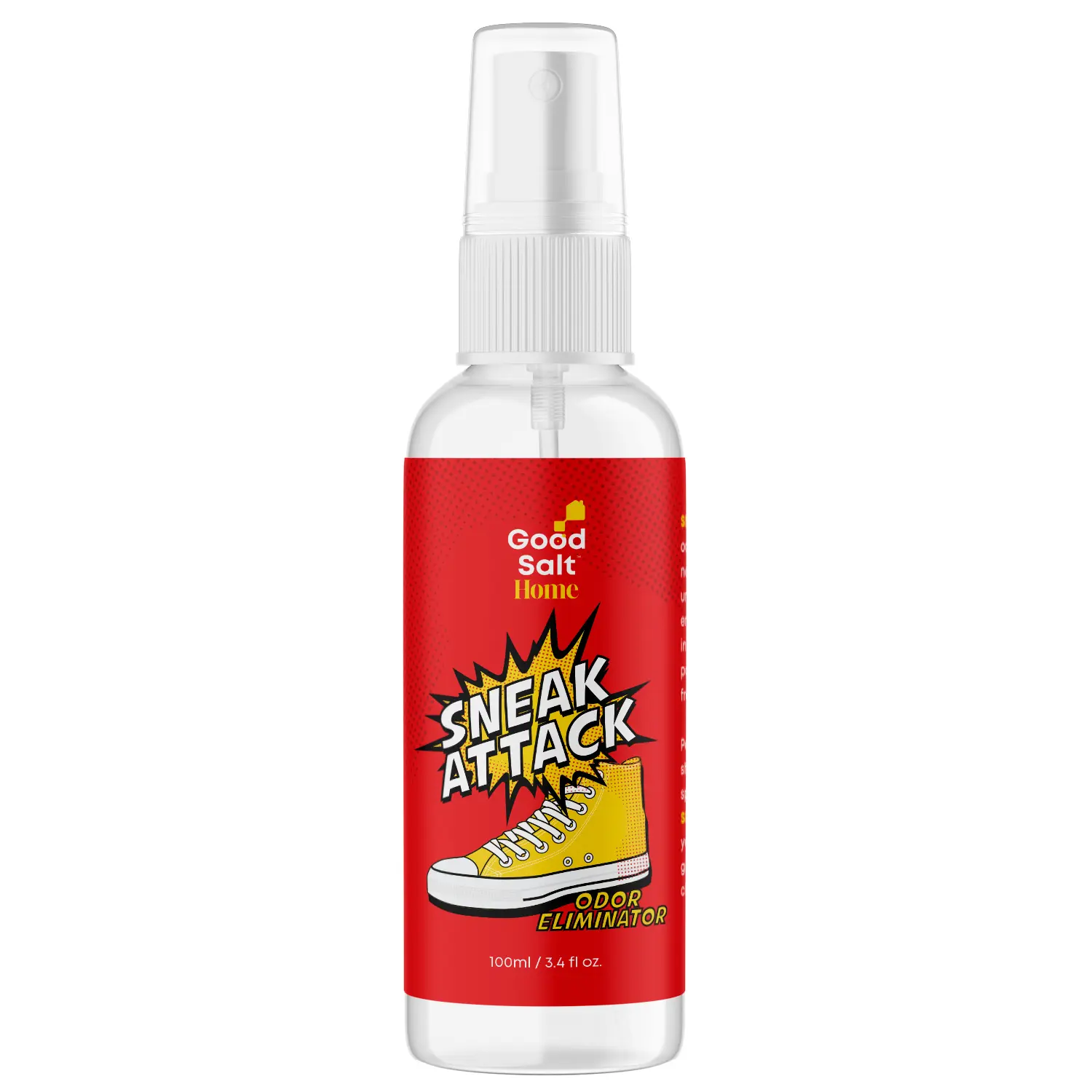 Clean Republic Sneak Attack Sneaker & Gear Odor Eliminator Spray - Gentle, Fragrance-Free Deodorizer for Shoes, Gym Bags & Athletic Gear, Long-Lasting 30-Day Freshness