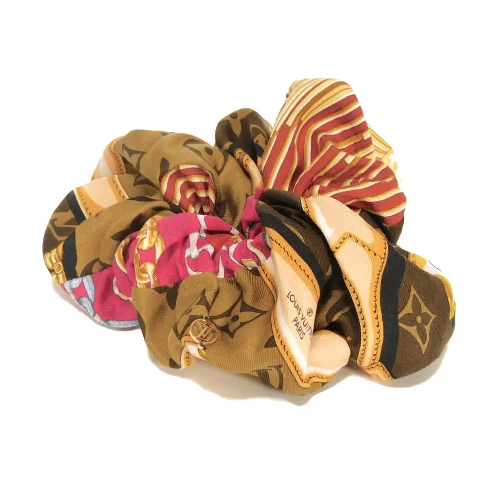 Pre-owned Louis Vuitton Silk Small Leather Goods Chouchou Trotteur Hair Band