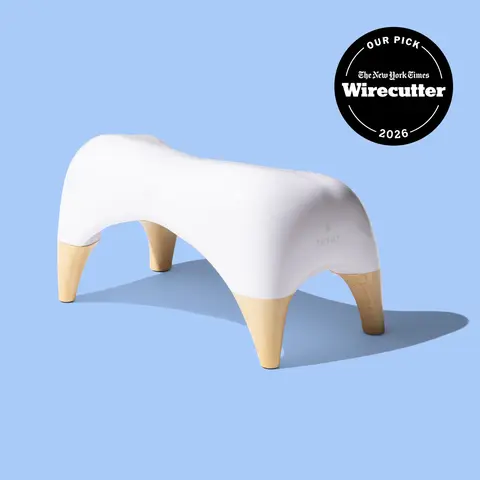 TUSHY Modern Bathroom Toilet Footstool - Classic Neutral Finish, 7.5" or 9" Lift, Curved Shape, Sleek Design, Feet Cradle Curve, Discreet Profile, Comfortable, Tucks Under Toilet, HSA/FSA Eligible for Minimalist Bathrooms