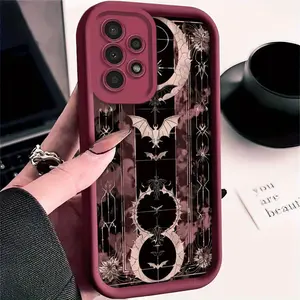 Suitable for Samsung seriesMystical magic bat pattern phone case compatible with Galaxy A01/A02S/A03/A03s/A05/A10s/A11/A12/A13/A14 5G/A15 4G/A20s/A21s/A22/A23/A30s/A31/A32/A34/A50/A51/A52/A52s 5G/A53 5G/A54 5G/A70/A71/A72/A73 5G/S20/S21/S22 5G/S22+ 5G/S22