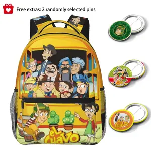 Large capacity El chavo backpack El chavo del ocho party supplies Laptop Backpack Chavo Full Print School Bookbag Shoulder Bag  Multipurpose Travel Daypack perfect for Back to School, party and holiday gifts