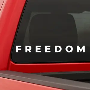 Freedom Vinyl Decal - For Any Application
