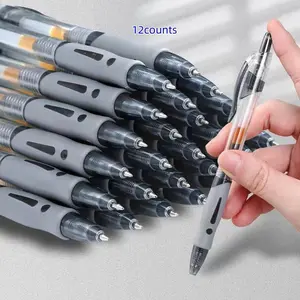 12-Pack Retractable Gel Ink Rollerball Pens, Bold for Exams, Ideal for School and Office Use, Durable Writing Instruments