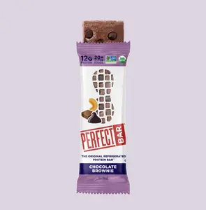 Perfect Bar Chocolate Brownie Protein Bar -  High Protein - Certified USDA Organic -Organic Honey, No Sugar Alcohols, 2.2 Ounce Bar, 8 Count