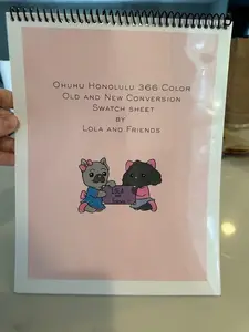 Ohuhu Honolulu 344 Color Old and New Conversion Swatch Sheet 110lb Cardstock