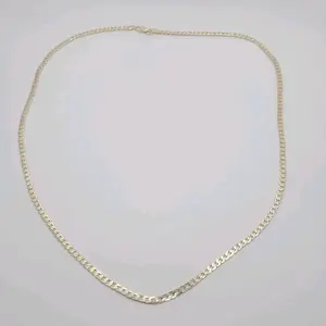 Cuban Linked Chain  diamont cut  18 inches, Laminated-Gold - Cadena Cubana de 18 pulgadas, Oro-Laminado laminted gold.