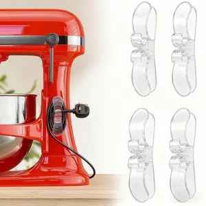 4 Pack Cord Organizer for Kitchen Appliances Upgraded Stick On Cord Holder Wire Wrapper Cord Keeper for Kitchen & Office