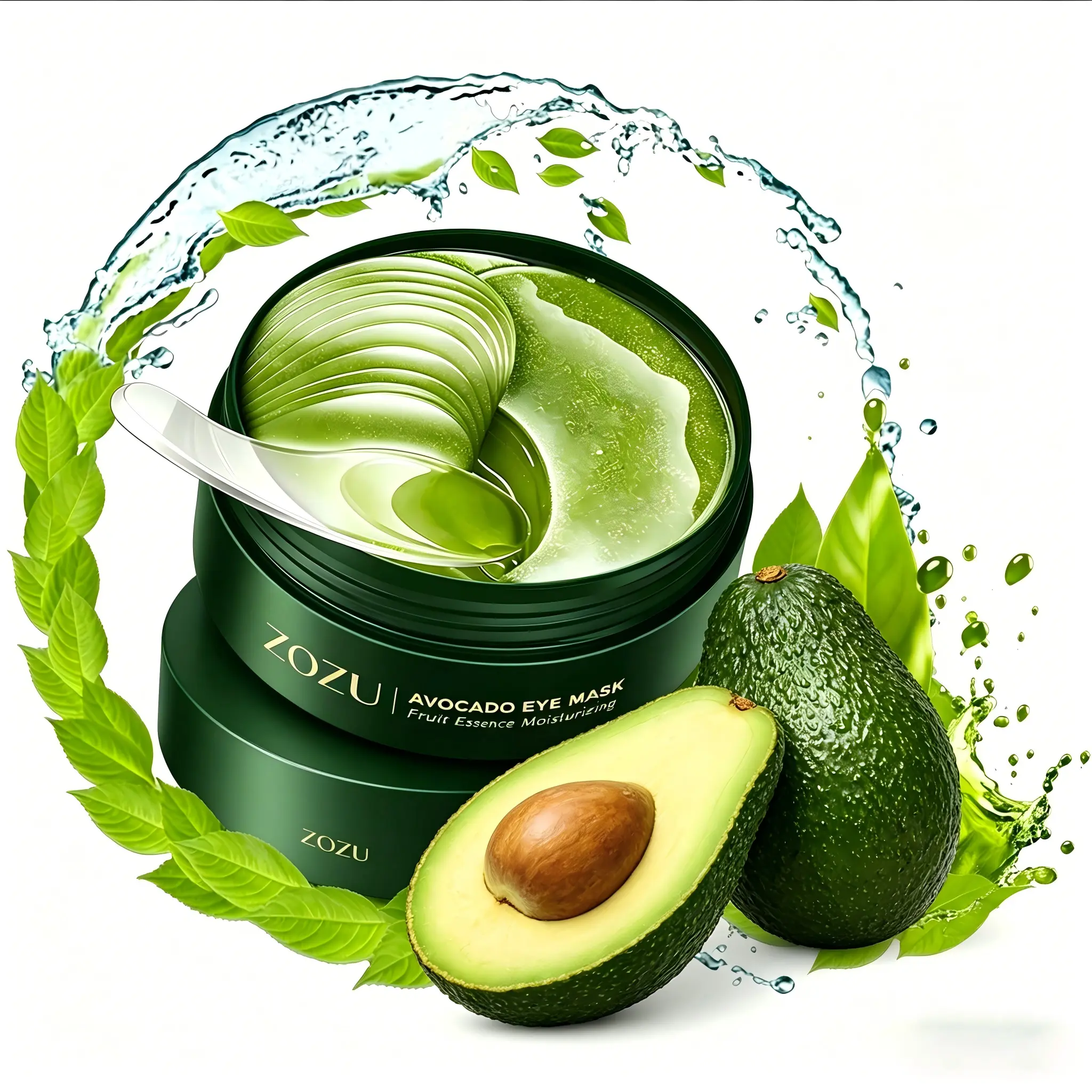 Avocado Moisturizing Eye bag Mask,60pcs/set Under Eye Mask, Eye Care Product for Dark Eye Bags, Skin Care Gift Moisturizer Hydrating Comfort, Alternate Day and Night Use Eye Mask – Reduces Periocular Fine Lines & Eye Bag Care,Comestic Gift