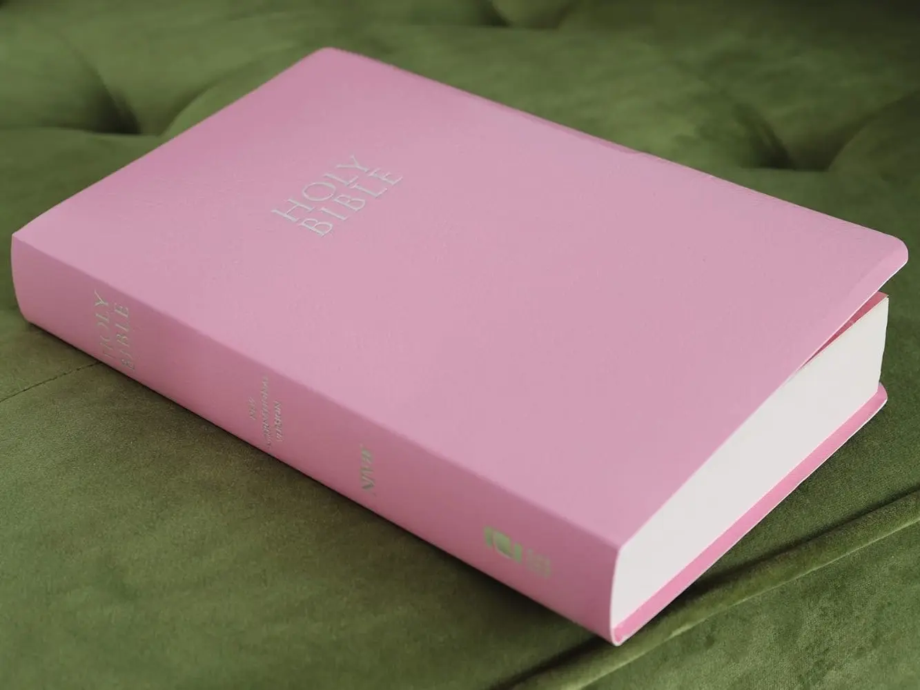 Gift and Award Bible, Leather-Look, Pink, Red Letter, Comfort Print