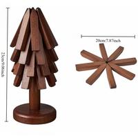 Solid wood strips - 4 pot pads