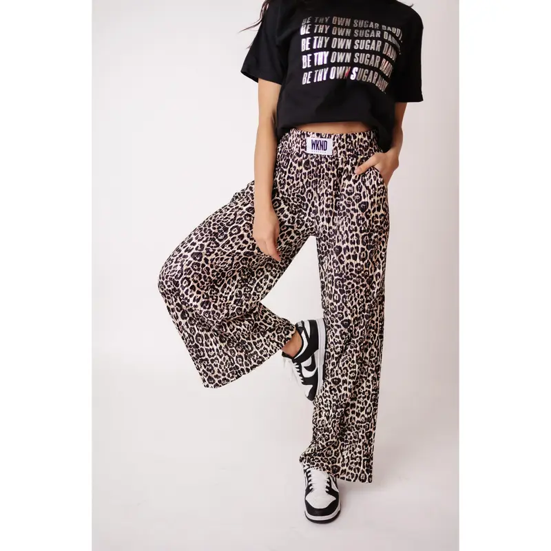 WKND Exclusive Leopard Plisse Pants