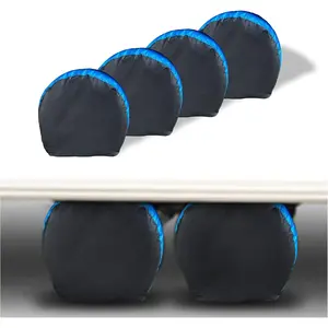 Tire Covers 4 Pack, Anti-UV Snow Sun Rain Tire Covers for RV,, SUV, Trailer, Camper.