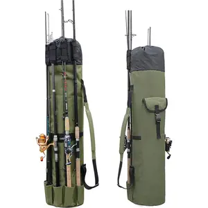 Fishing Rod Carrier - Large Capacity Fishing Pole Bag with Reel Storage, Ideal for Travel, Carry & Fishing Gear for Men