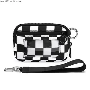 Luxury Mini Wristlet Wallet for Women, RFID Blocking Folding Card Holder & Portable Coin Purse, Colorful Outdoor Wrist Bag for Mother’s Day Gift, Everyday Clutch