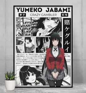Yumeko Jabami Kakegurui Anime Poster, Manga Wall Artwork Prints, Home Decor Gift - POSTER NO FRAME