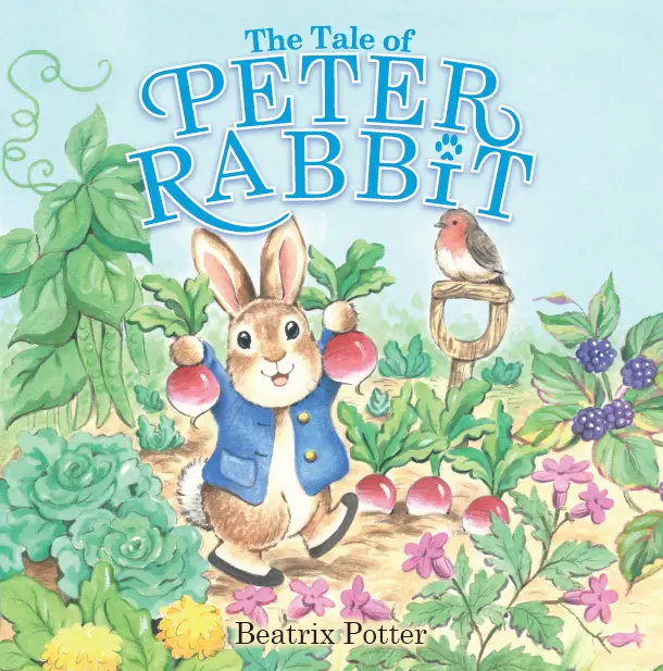 The Tale of Peter Rabbit by Beatrix Potter - Classic Hard-Cover Kids' 12-Page Picture Book with Artful Illustrations, Bunny-Themed Children's Book, 12-Page Picture Books