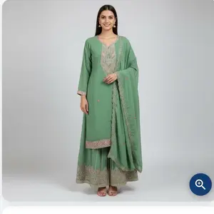 Sarara Set with heavy embroidery work pant  in different colors  Perfect for Special Occasions with Embroidered Details and Matching Dupatta