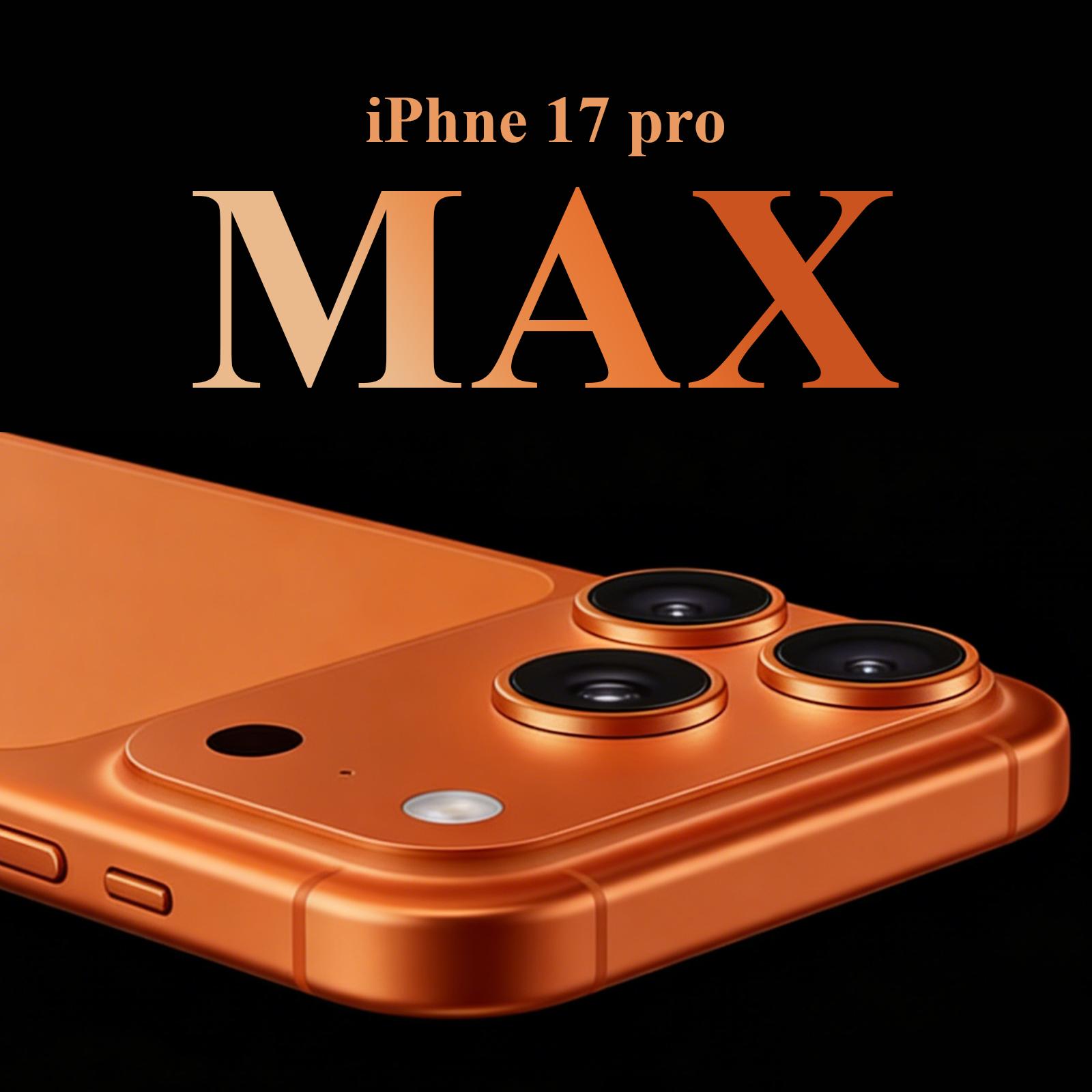 Refurbished iPhone 17 Pro Max 512GB Orange (Unlocked) - Excellent condition, 6.9″ all-screen, supports any carriers, like-new performance, 1-Year Warranty by JunQ Trading