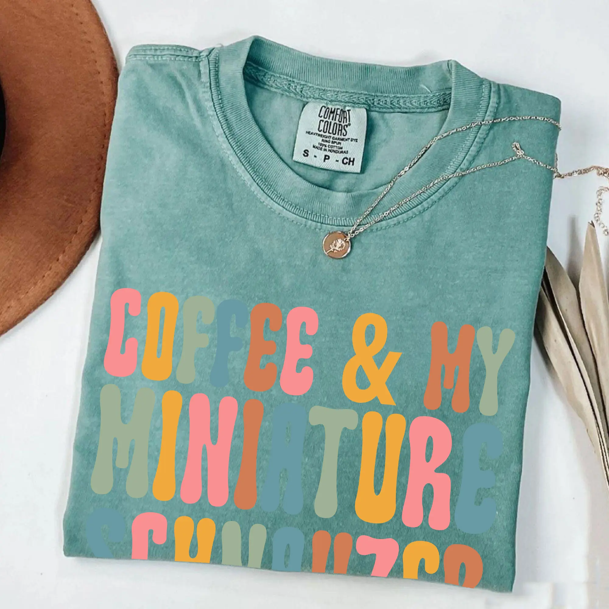 Comfort Colors Miniature Schnauzer Shirt, Dog Lover Shirt, Coffee Lover Dog Owner Schnauzer Mom Shirt