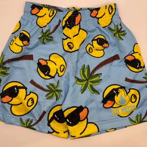 Lit Mitts Ducks on a Beach Shorts Casual Comfy Loose Mesh