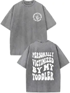Vintage Washed Toddler Humor Shirt - Sarcastic Parent Life Vibe,summervibes Fit Baggy