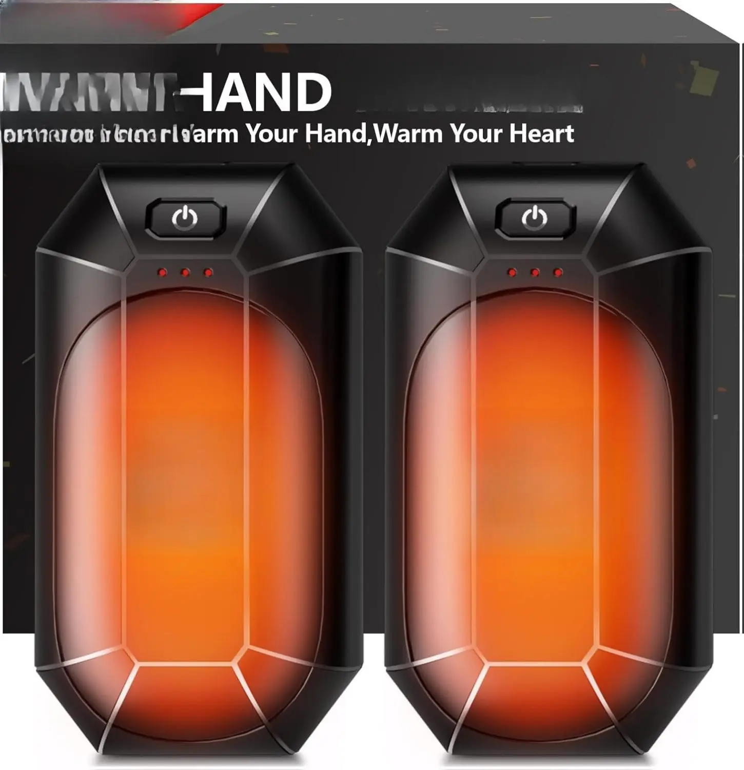 [New deal] -  AI Hand Warmers Rechargeable 2 Pack,Portable Electric Hand Warmer Reusable,AI Smart Chip Hand Warmer for Outdoor Golf Hunting Camping Accessories,Warm Winter Gifts for Men Women Kids