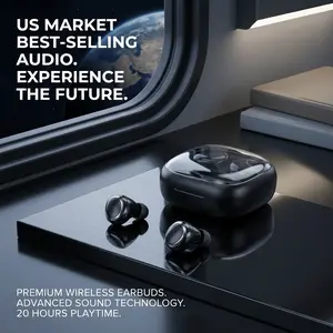 Chengruida M126 Ultra Thin Mini 2 Pairs Sleep Bluetooth Headphones, No Ear Pressure Side Sleep HiFi Quality Noise Reduction Call Wireless Earbuds