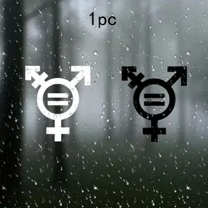 Lgbtq+ Pride Trans Rights Vinyl Sticker Decal, Durable Adhesive Material for Cars Doors Windows Laptops Bags Furniture Bumpers