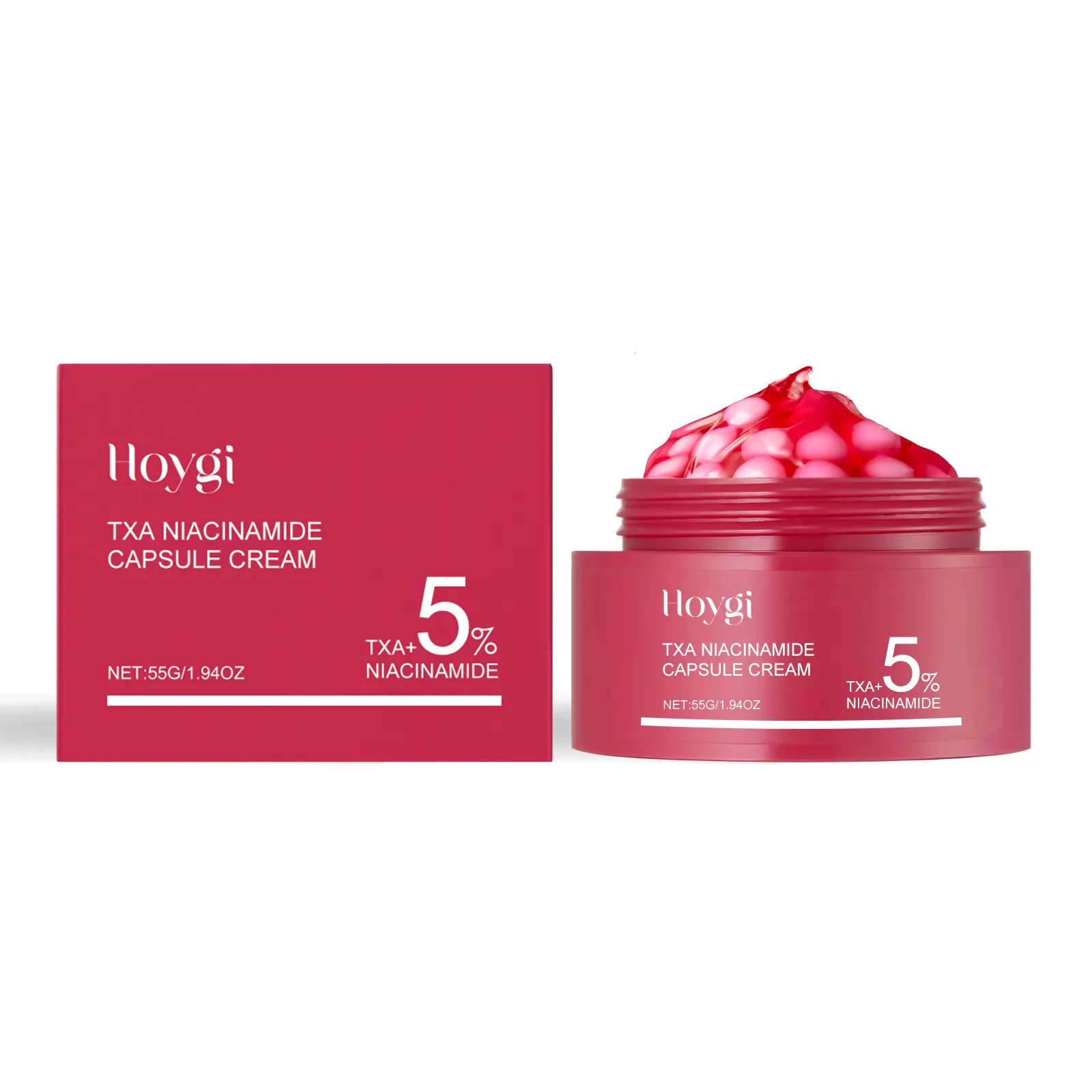 Niacinamide Hydrating Capsule Cream - Moisturizing, Lightweight Face Moisturizer for Hydrate, Brightening, Pore Minimizing & Radiant Glass Skin, Fast-Absorbing Daily Gel-Cream